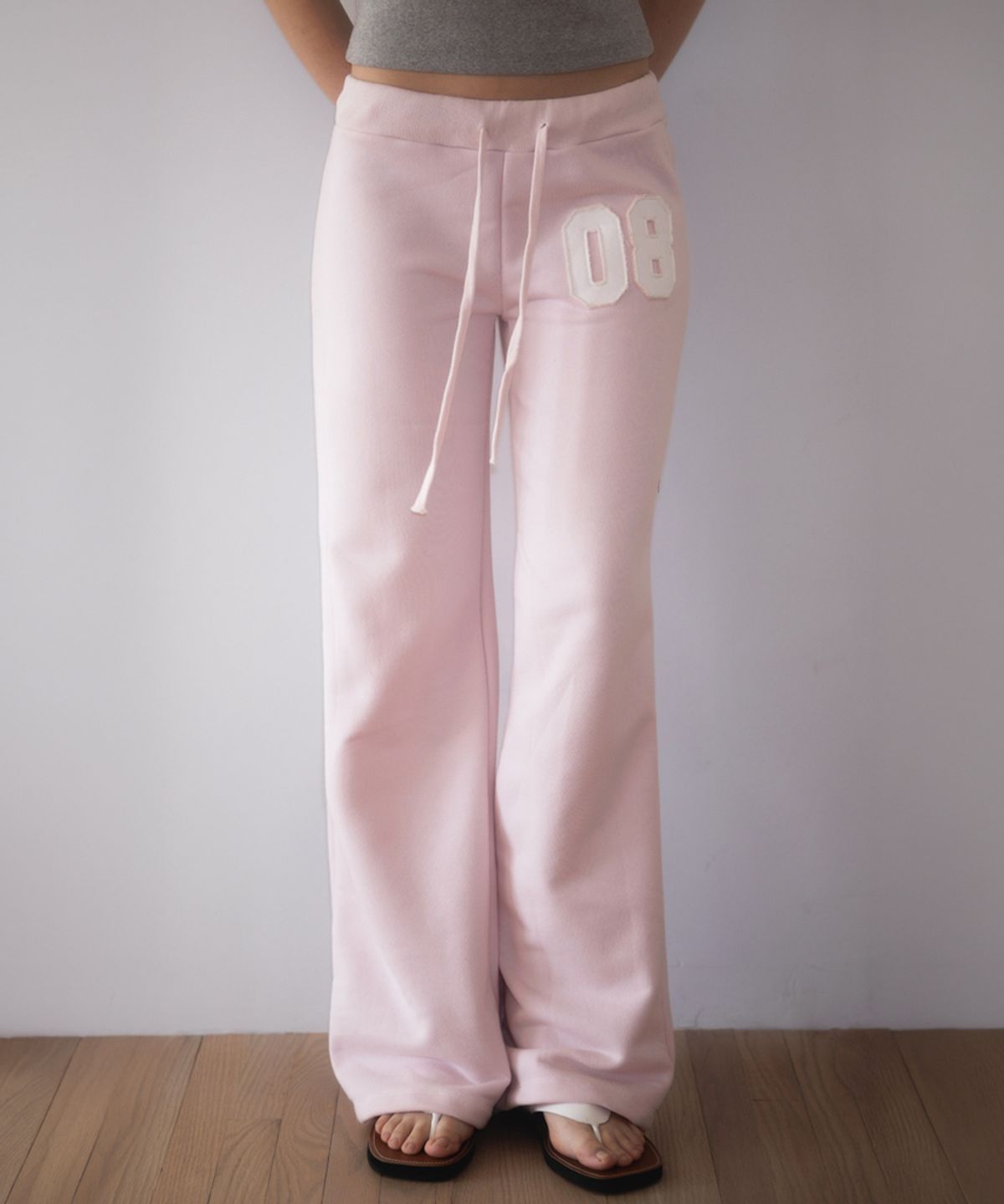 로제프란츠(ROSEFRANTZ) Patchwork Bootcut Sweatpants [Pink]