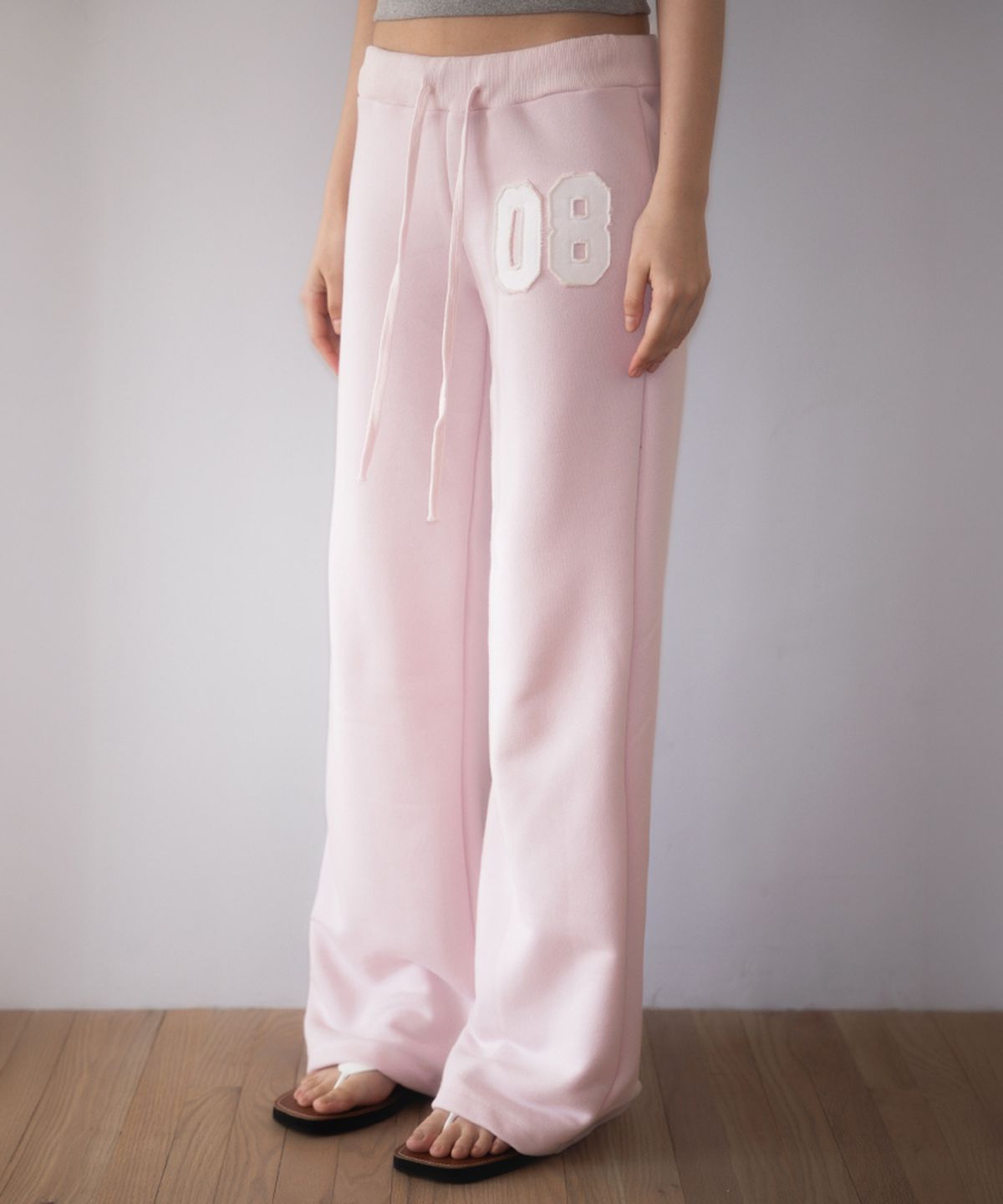 로제프란츠(ROSEFRANTZ) Patchwork Bootcut Sweatpants [Pink]