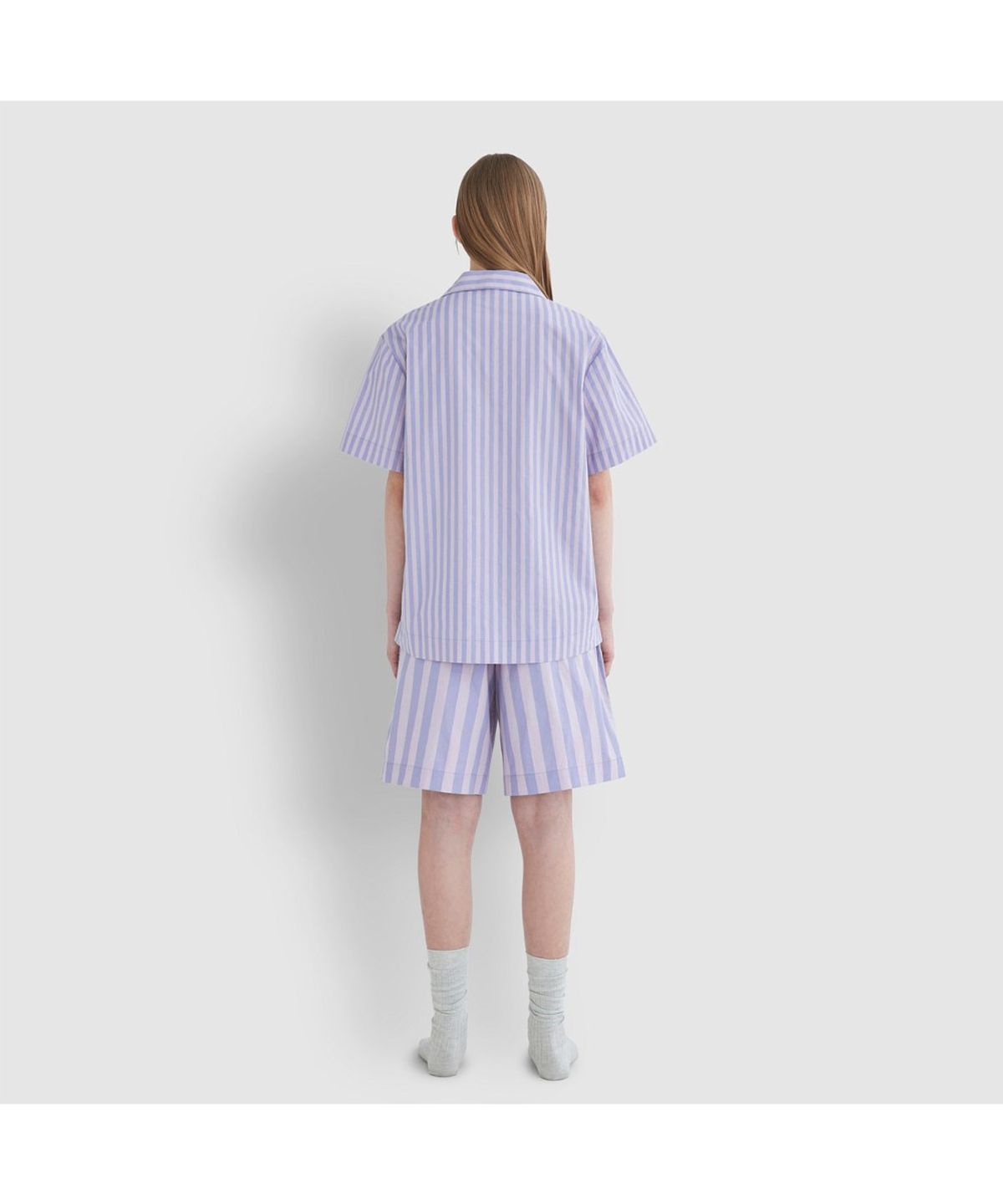 자주(JAJU) [Patina by JAJU] UNI 세일링 코튼 5부 파자마 세트_라벤더