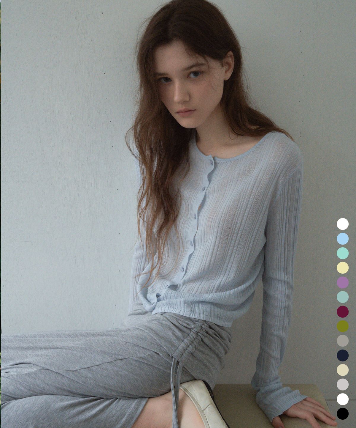 씨타(CITTA) Essential Linen Round Knit Cardigan_CTK231(16color)
