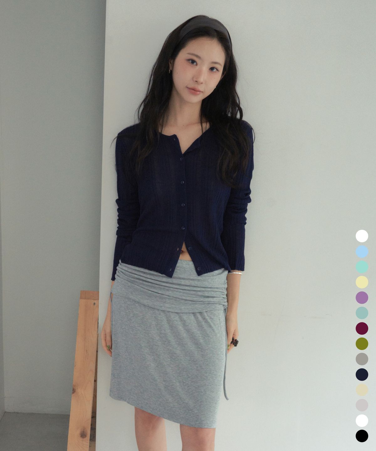 씨타(CITTA) Essential Linen Round Knit Cardigan_CTK231(16color)