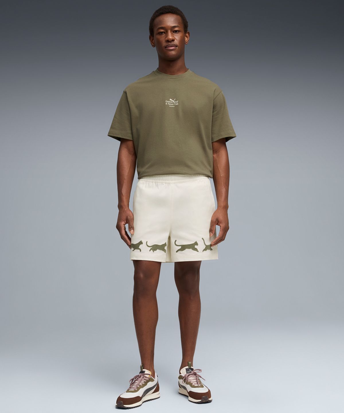 푸마(PUMA) 푸마 X GGNC 쇼츠 - 웜화이트 / 635621-01