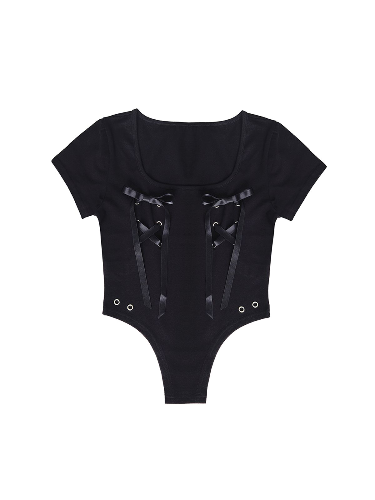 레피브(REPIVV) Lace Me Up Top (Black)