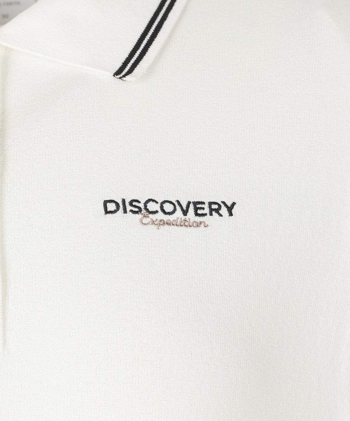디스커버리 익스페디션(DISCOVERY EXPEDITION) 여성 카라 반팔 쿨링 스웨터 (CREAM)