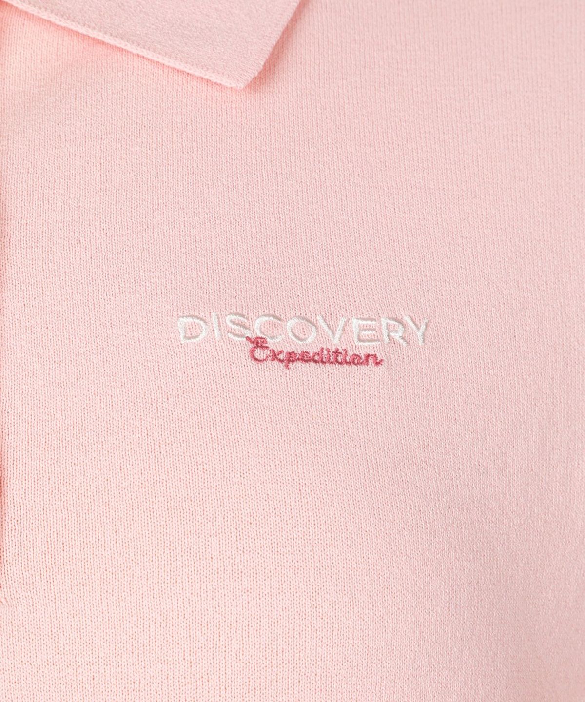 디스커버리 익스페디션(DISCOVERY EXPEDITION) 여성 카라 반팔 쿨링 스웨터 (L/PINK)