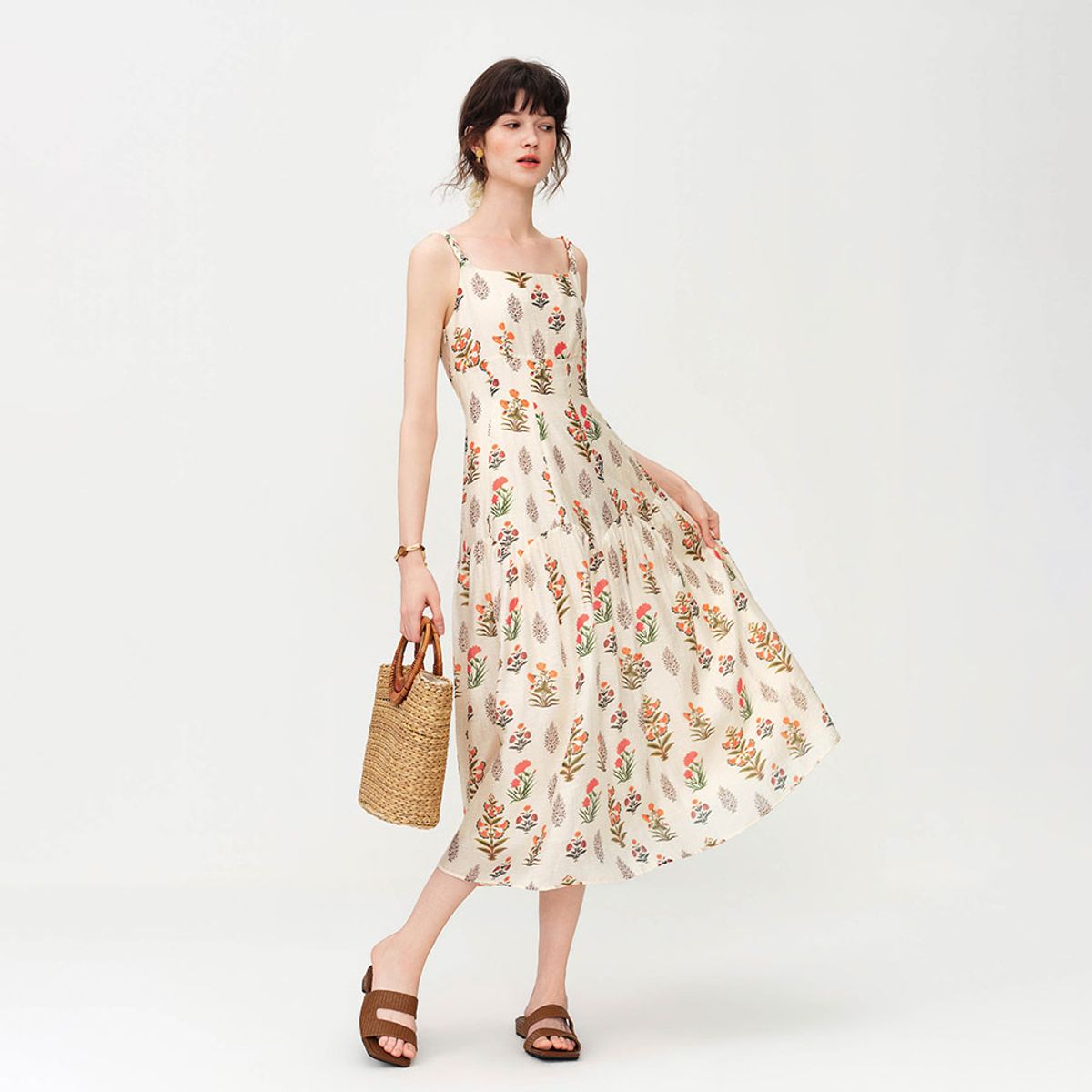 웬스데이딜라잇(WEDNESDAY DELIGHT) WD_Floral slip long dress_IVORY