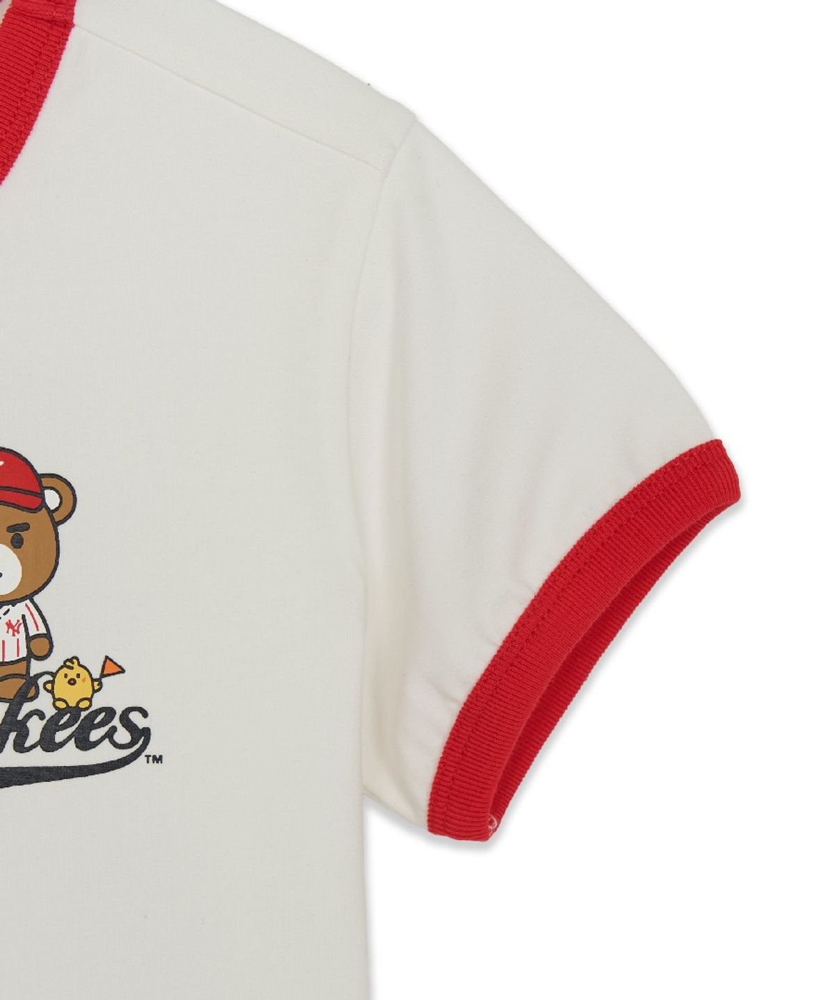 엠엘비 키즈(MLB KIDS) 메가베어 프렌즈 링거티셔츠 세트 NY (Red)