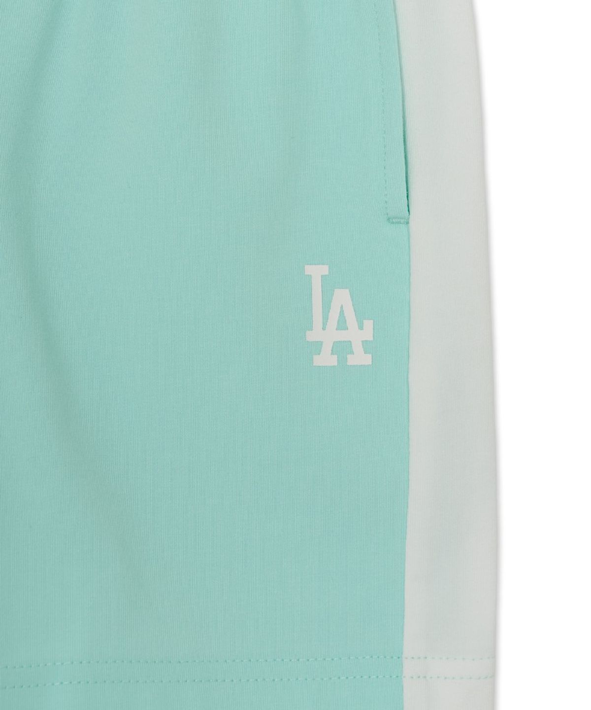 엠엘비 키즈(MLB KIDS) 메가베어 프렌즈 배색 래글런 티셔츠 세트 LA (Mint)