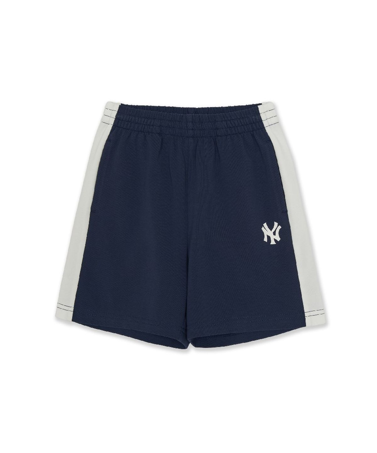 엠엘비 키즈(MLB KIDS) 메가베어 프렌즈 배색 래글런 티셔츠 세트 NY (Navy)