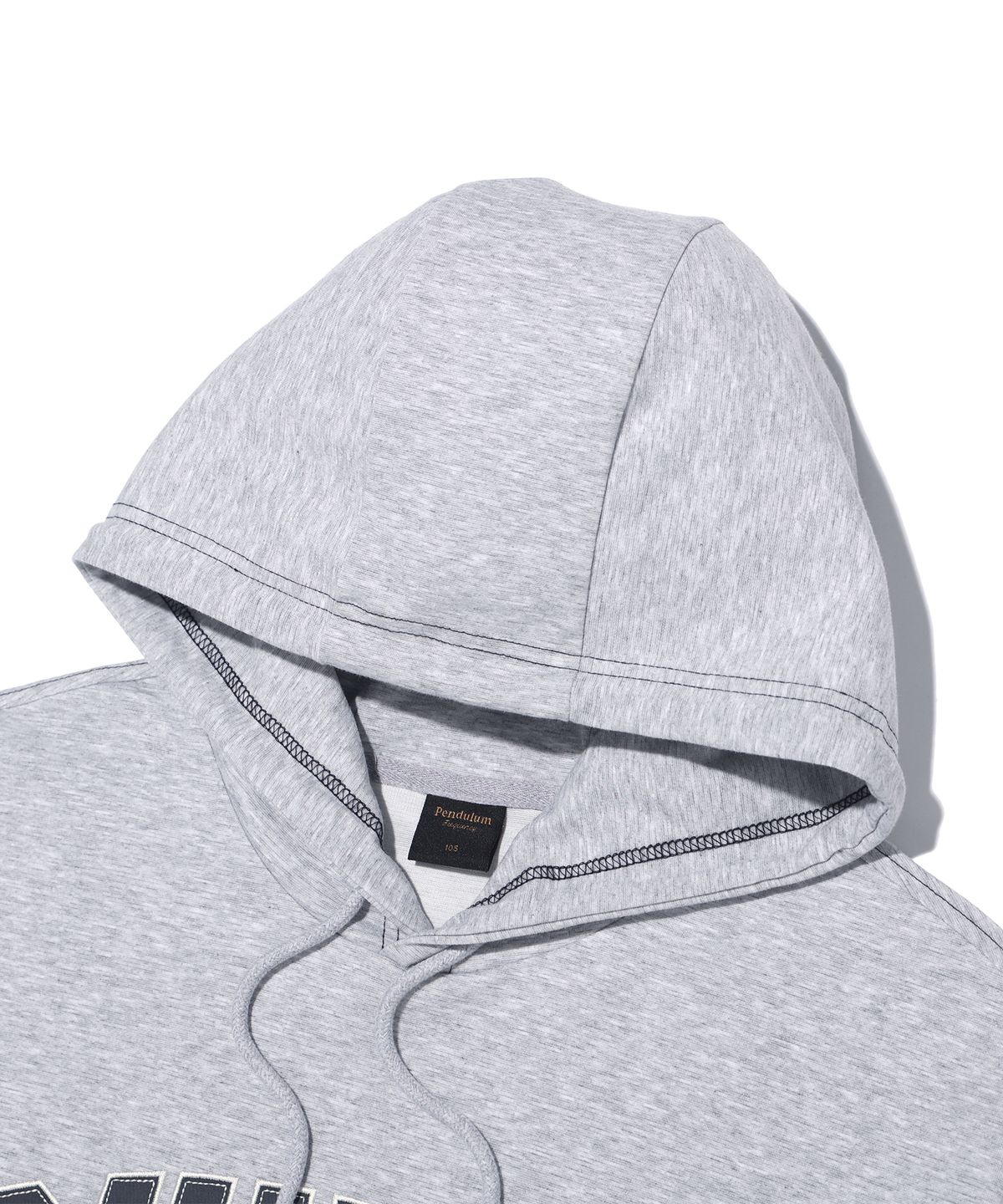 펜듈럼(PENDULUM) 클래식 아치 로고 후드 반팔티 LQ7TU430_MELANGE GREY