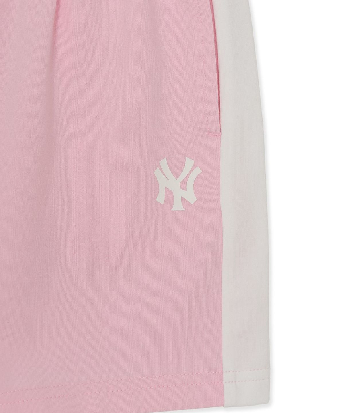 엠엘비 키즈(MLB KIDS) 메가베어 프렌즈 배색 래글런 티셔츠 세트 NY (L.Pink)