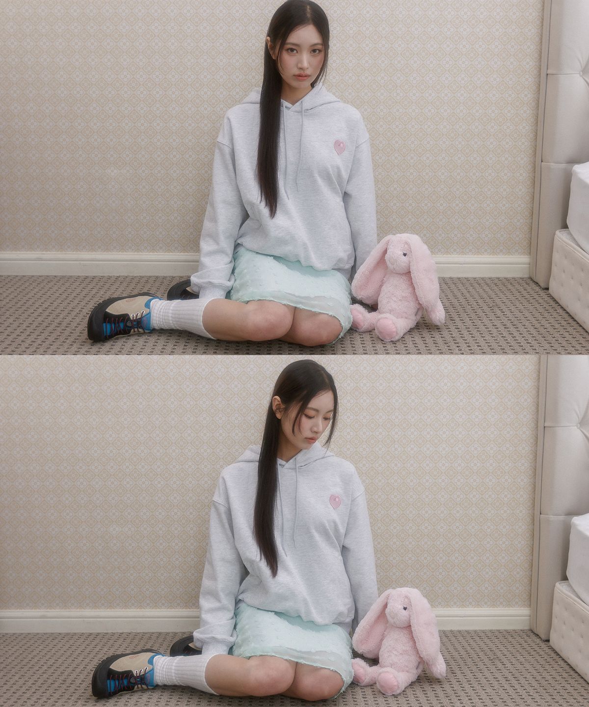 아이이이아이(IEEI) 하트 패치 후디