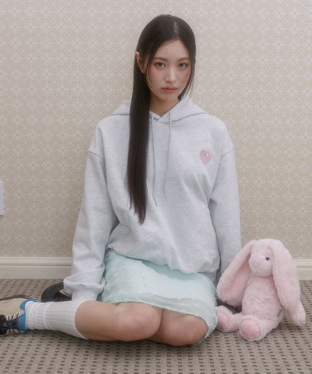 아이이이아이(IEEI) 하트 패치 후디