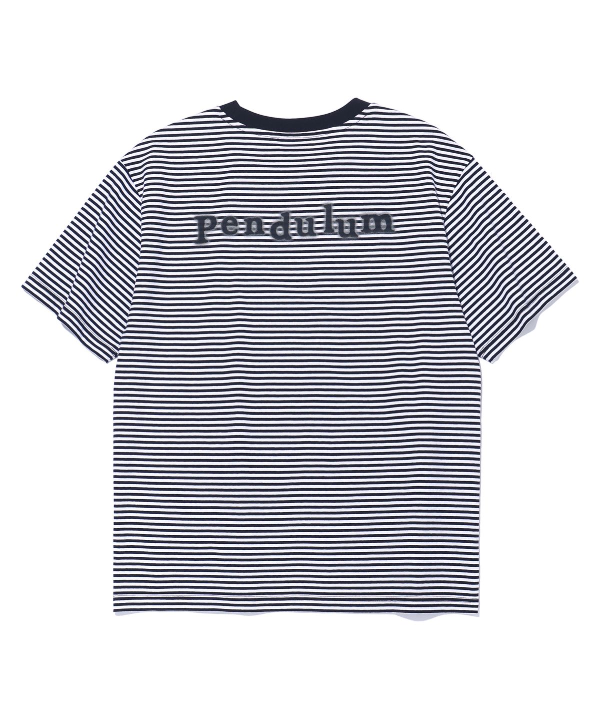 펜듈럼(PENDULUM) 스트라이프 레귤러 반팔티 LQ7TU449_WHITE