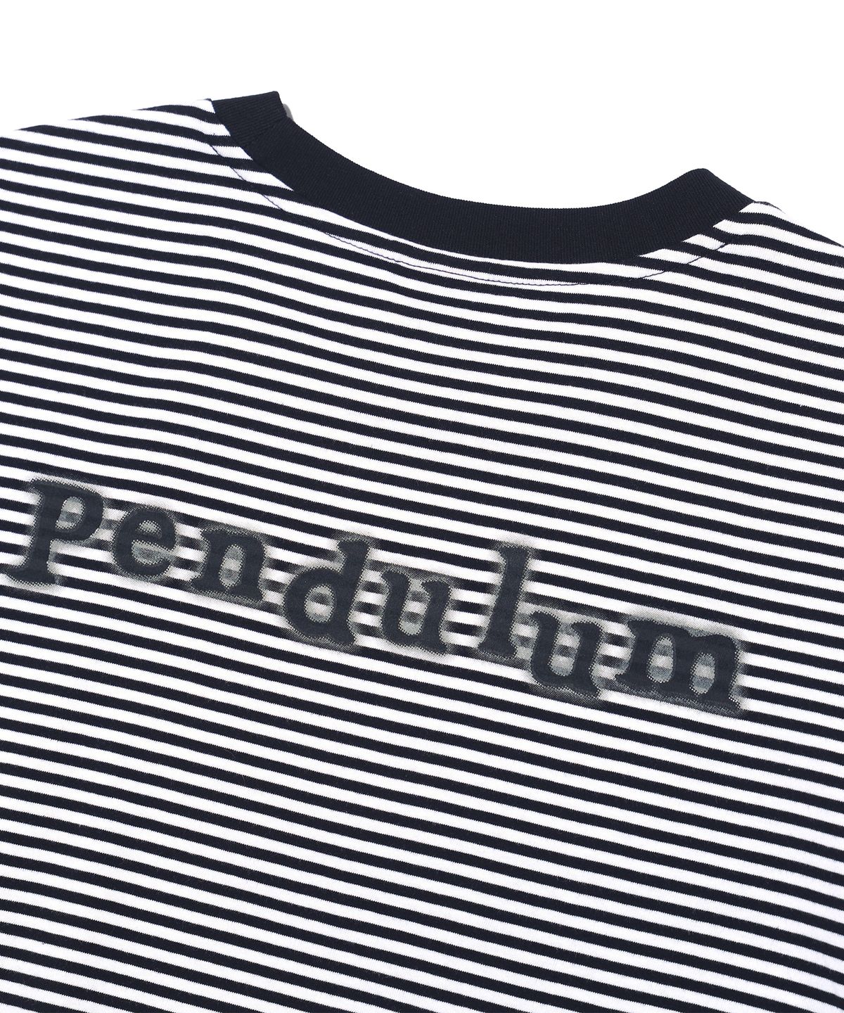 펜듈럼(PENDULUM) 스트라이프 레귤러 반팔티 LQ7TU449_WHITE