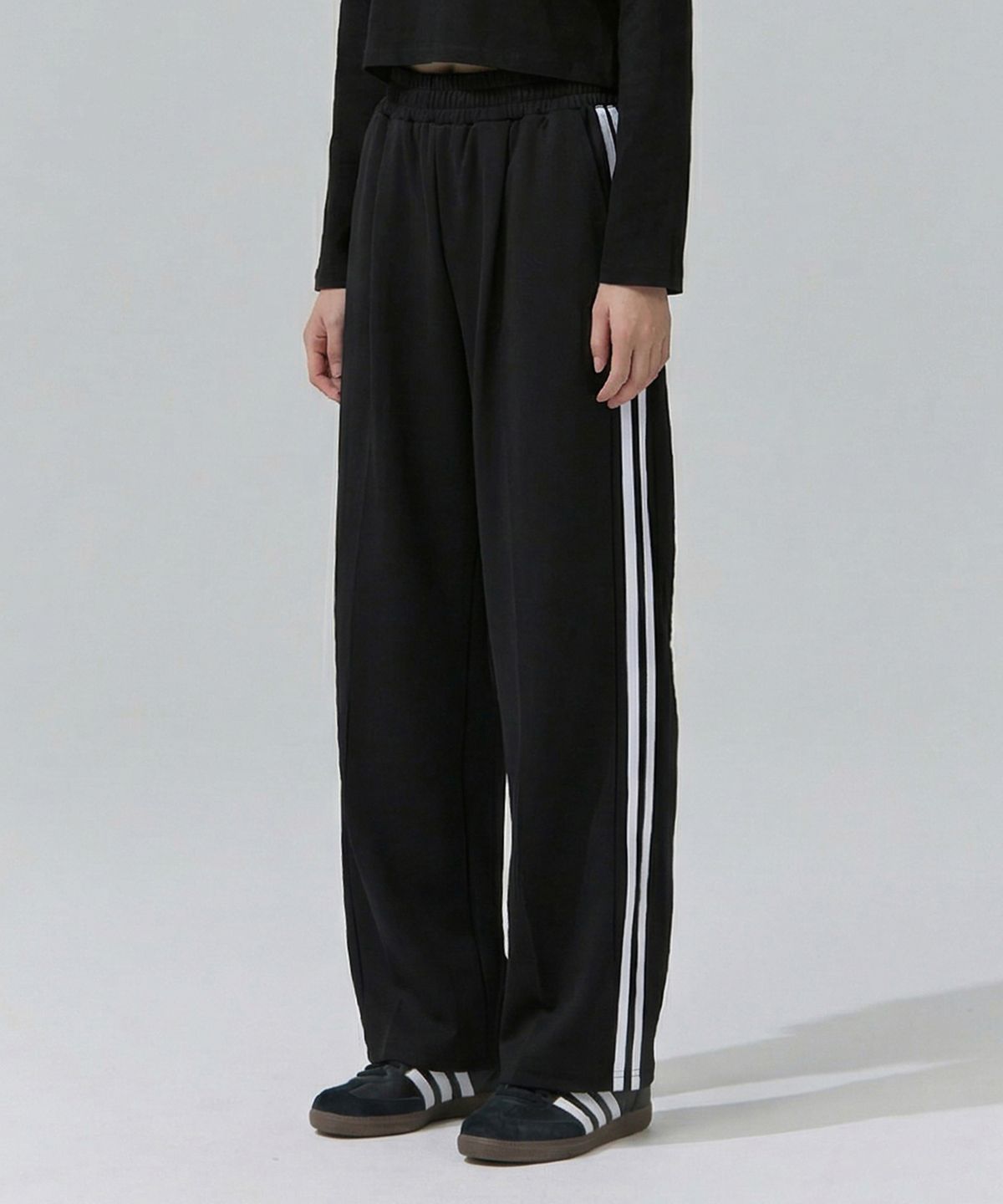 블랙몬스터핏(BLACK MONSTER FIT) 이선 와이드 트레이닝 팬츠 (BLACK) / BM260226