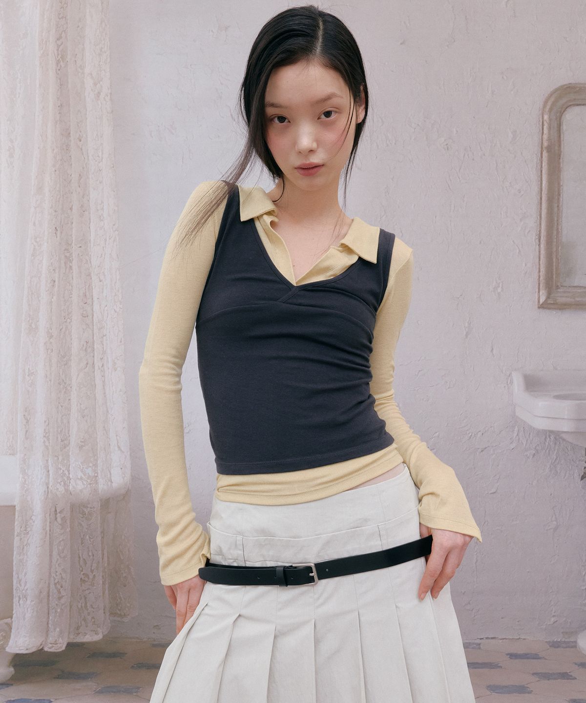 틴시(TEENSY) 슬림 레더 벨트