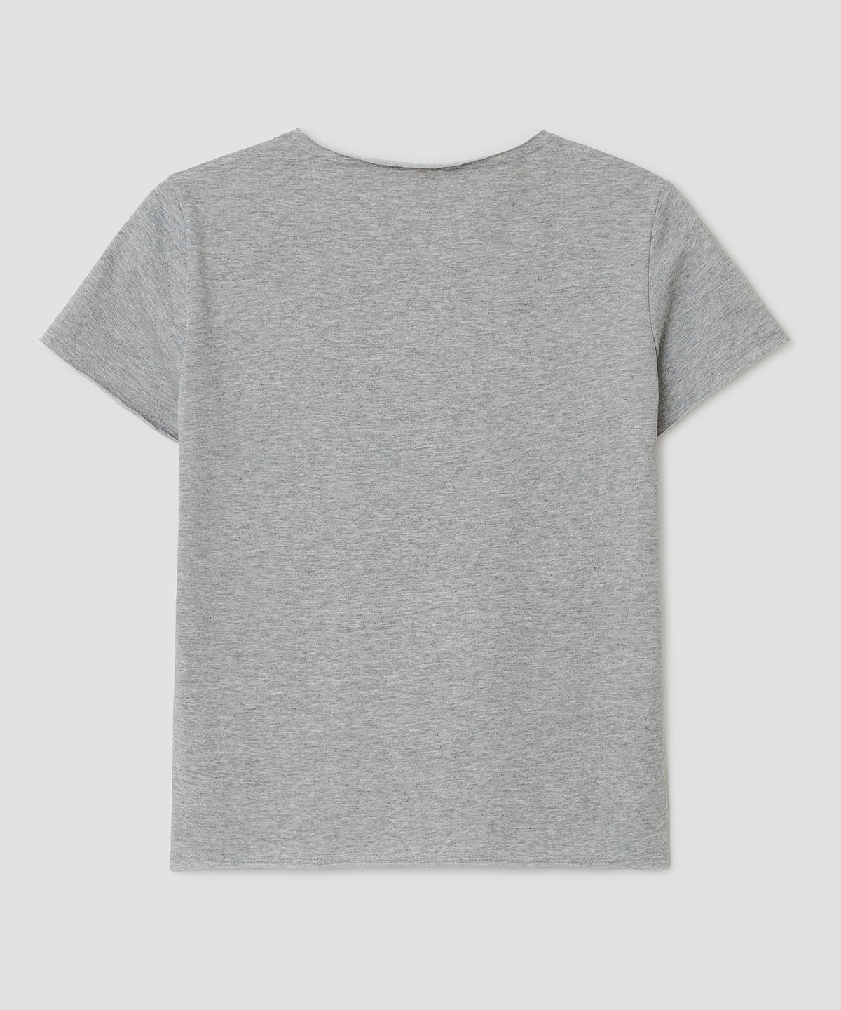 타입서비스(TYPESERVICE) Raw Edge Shirred Top [Gray]