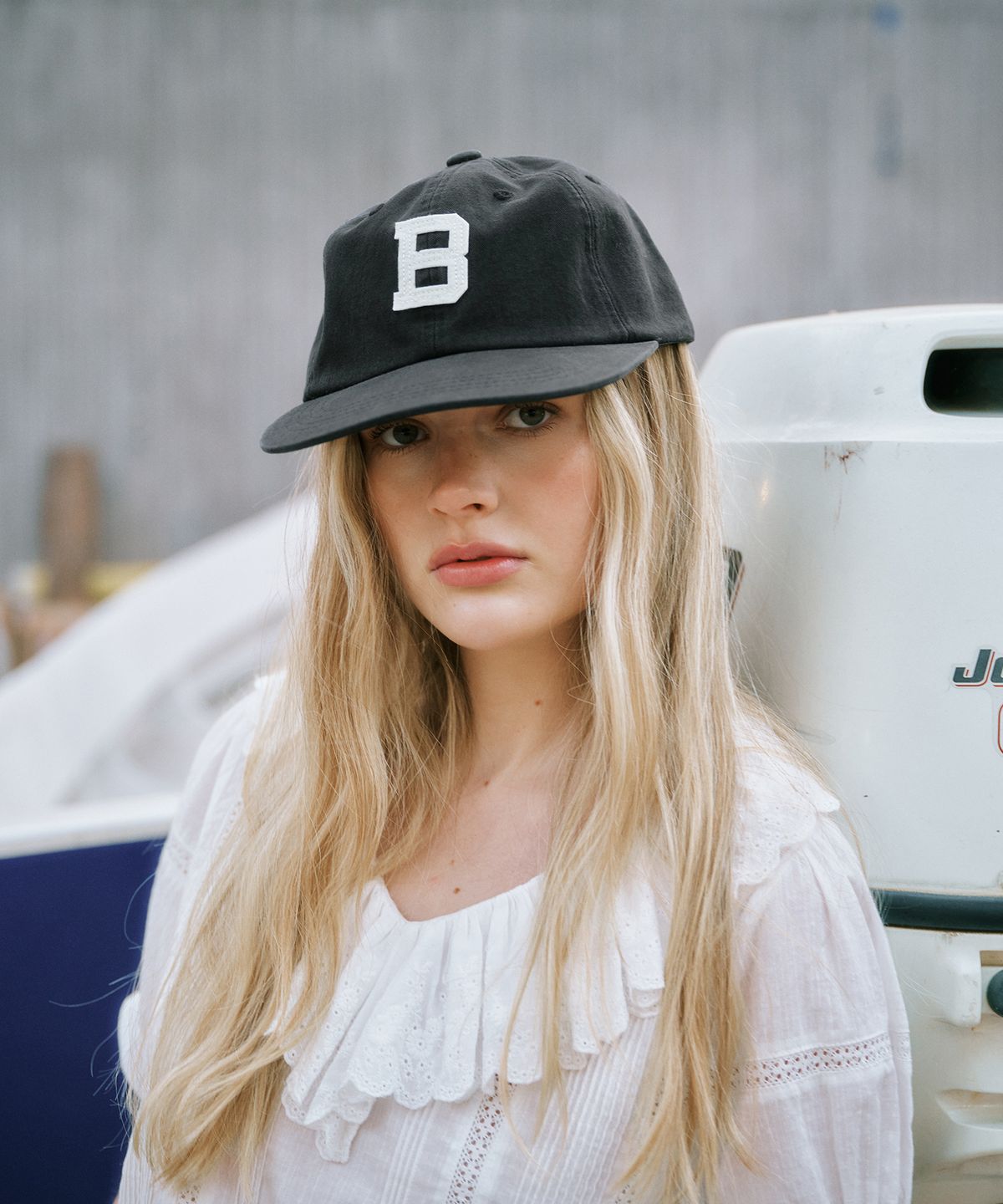 그린버터(GREENBUTTER) B Logo Cap (Black)