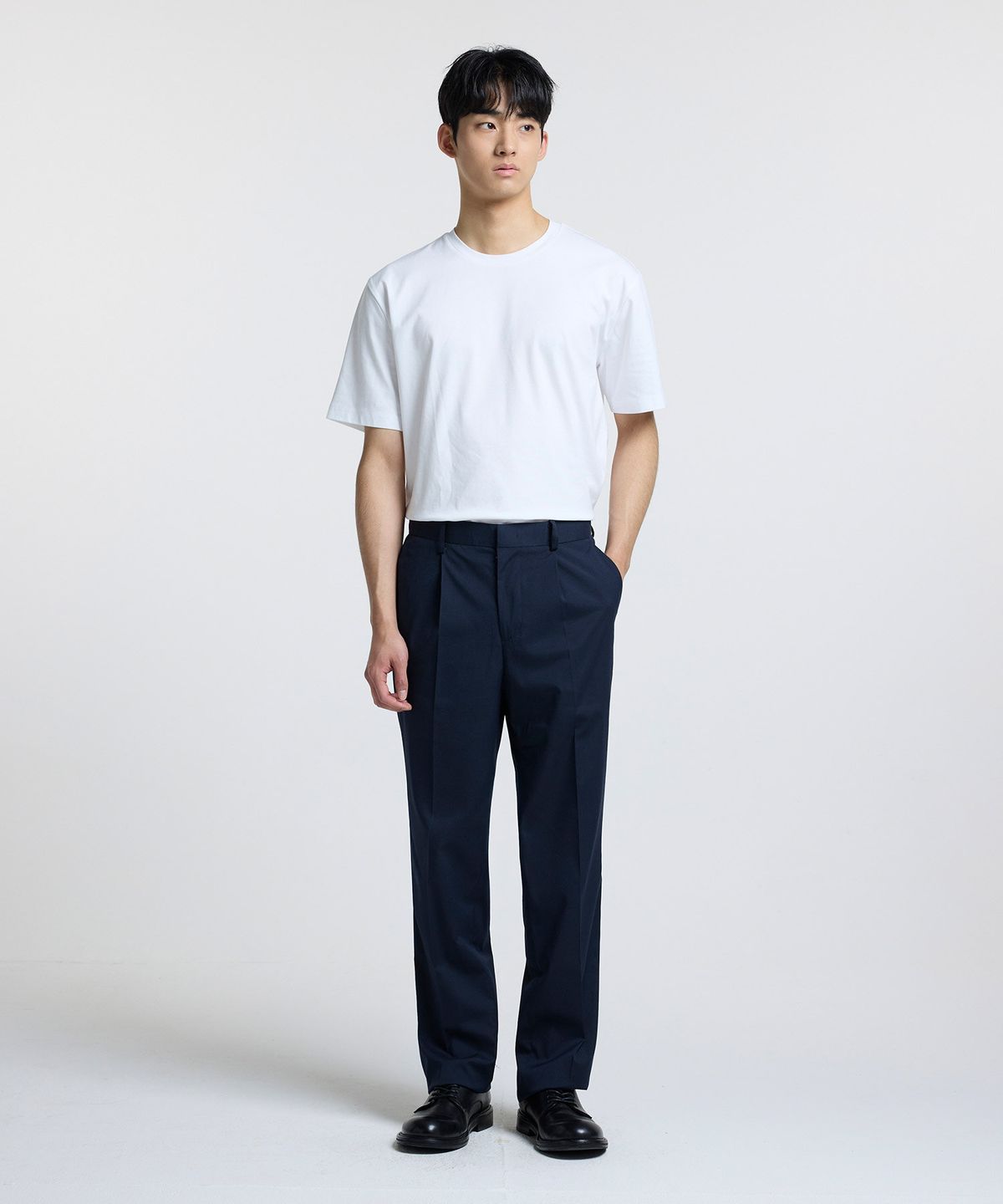 에스티코(STCO) HAUS 언스트럭처드 팬츠 네이비 (세미오버핏)_CSLVA05HSN