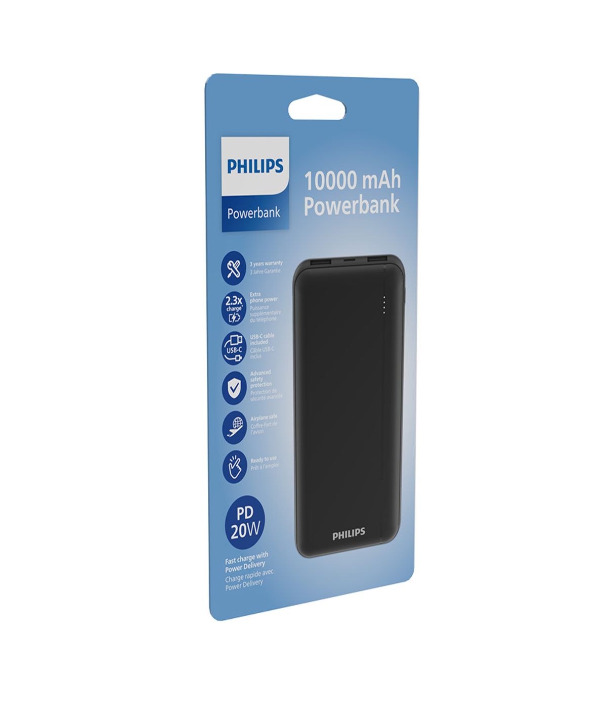 아이리버(IRIVER) 필립스 슬림 보조배터리 고속충전 대용량 PD20W 10000mAh QC3.0
