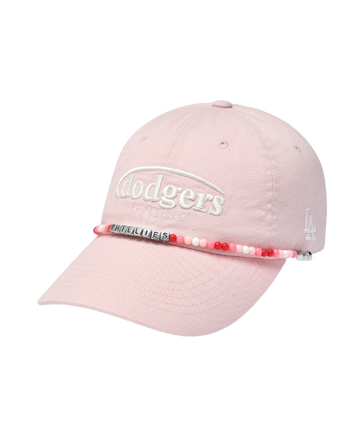 엠엘비(MLB) 레인보우 비즈 볼캡 바이저 체인 PHI (Pink)
