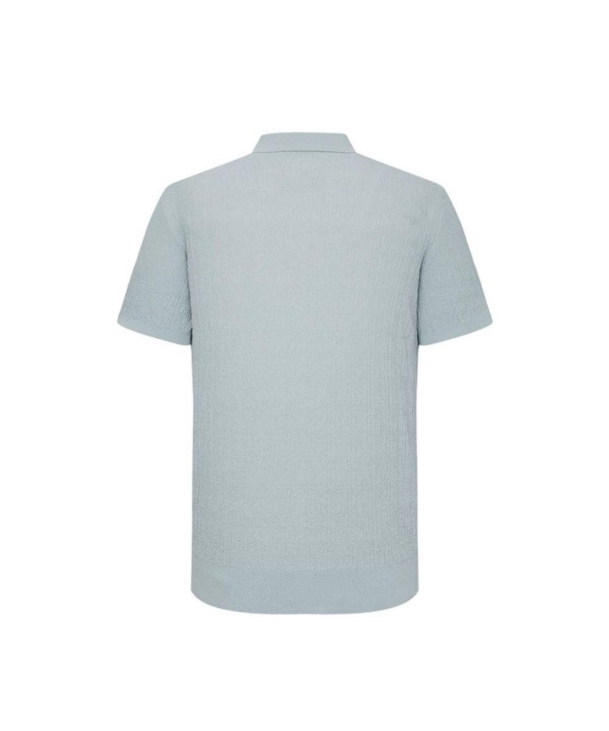 닥스셔츠(DAKS SHIRTS) 면혼방 플리츠 조직감 솔리드 카라니트_DMS1SWTS106B1