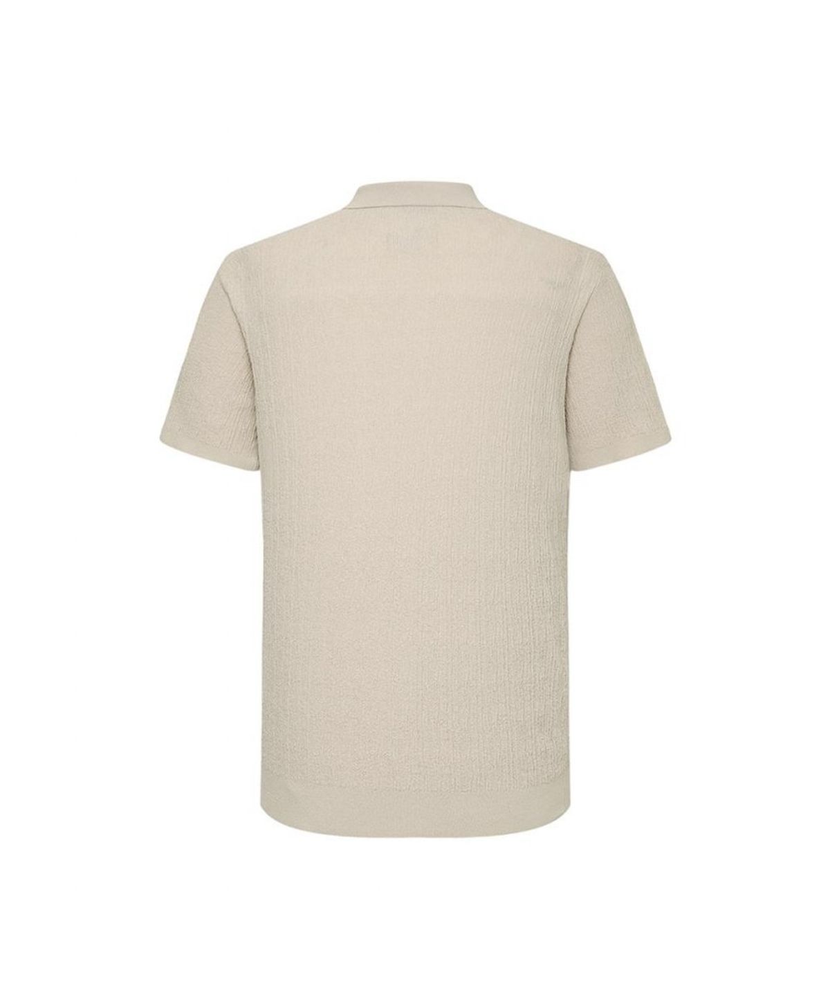 닥스셔츠(DAKS SHIRTS) 면혼방 플리츠 조직감 솔리드 카라니트_DMS1SWTS106I1