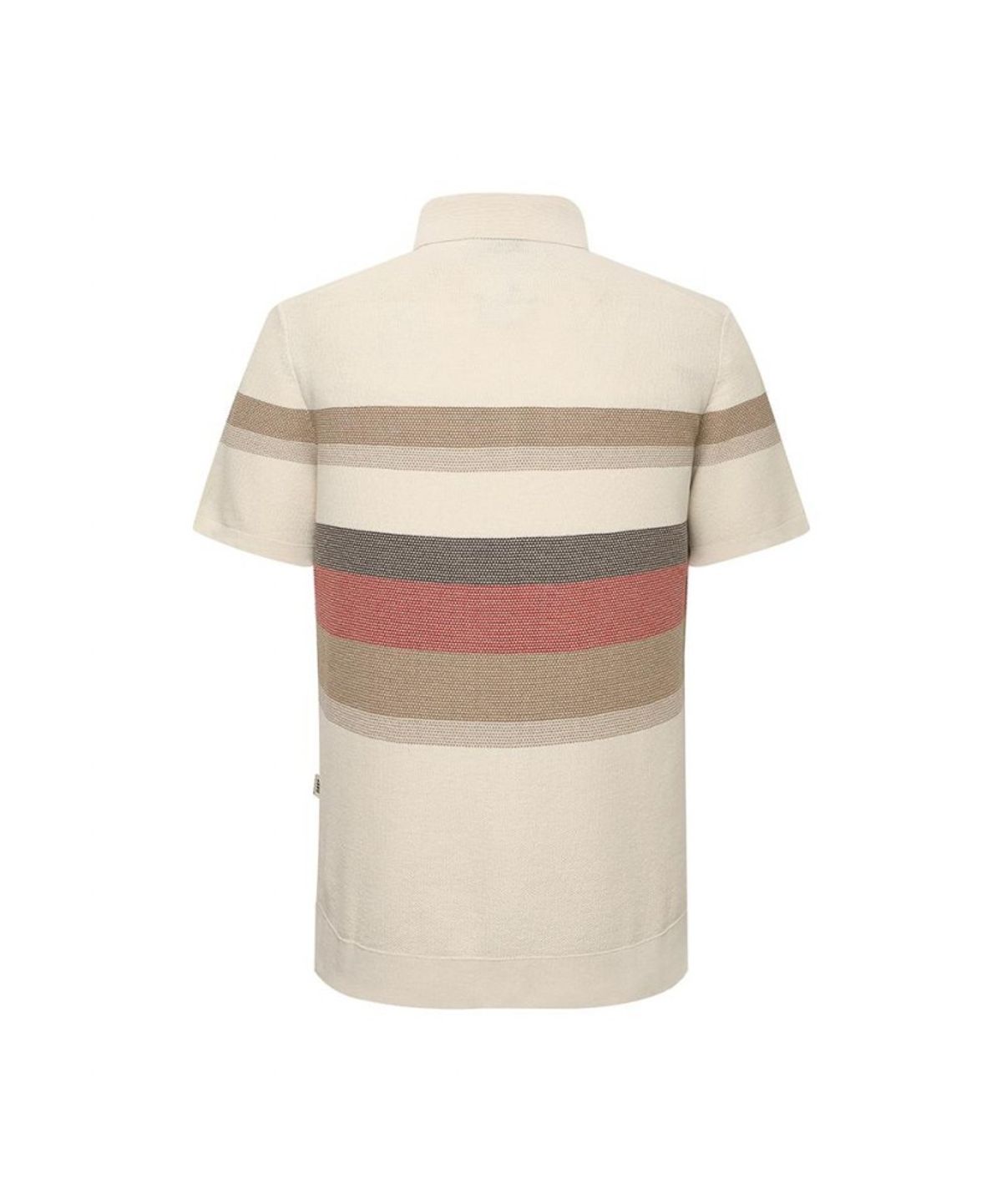 닥스셔츠(DAKS SHIRTS) 면혼방 허니콤 조직감 컬러 블록 카라니트_DMS1SWTS108I1