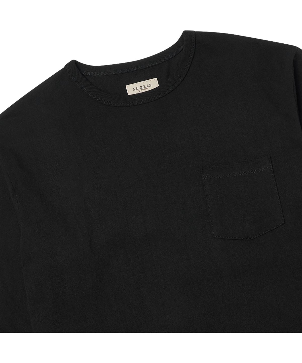 솔티(SORTIE) Essential Comfort Poket Long Sleeve (Black)