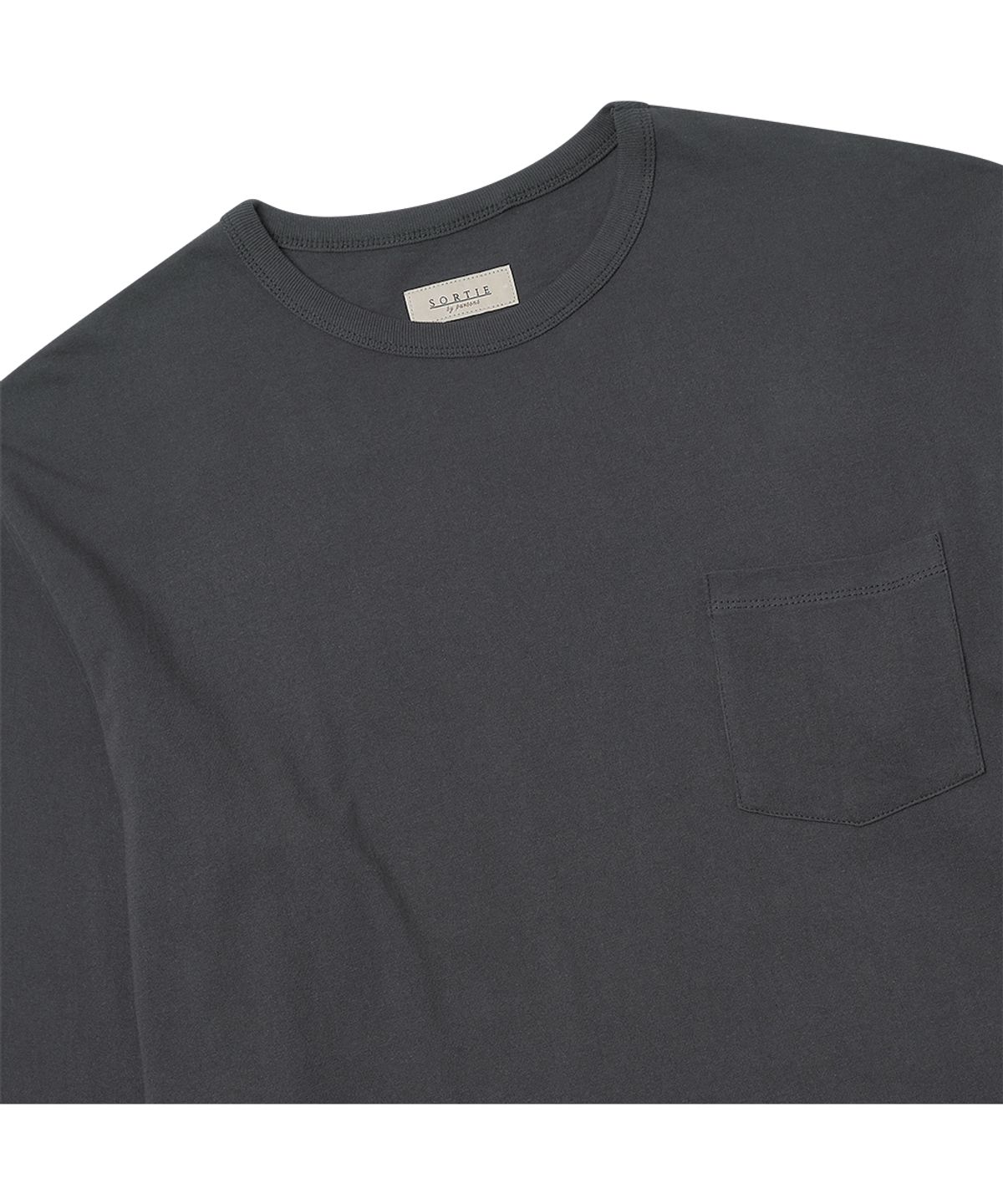 솔티(SORTIE) Essential Comfort Poket Long Sleeve (Charcoal)