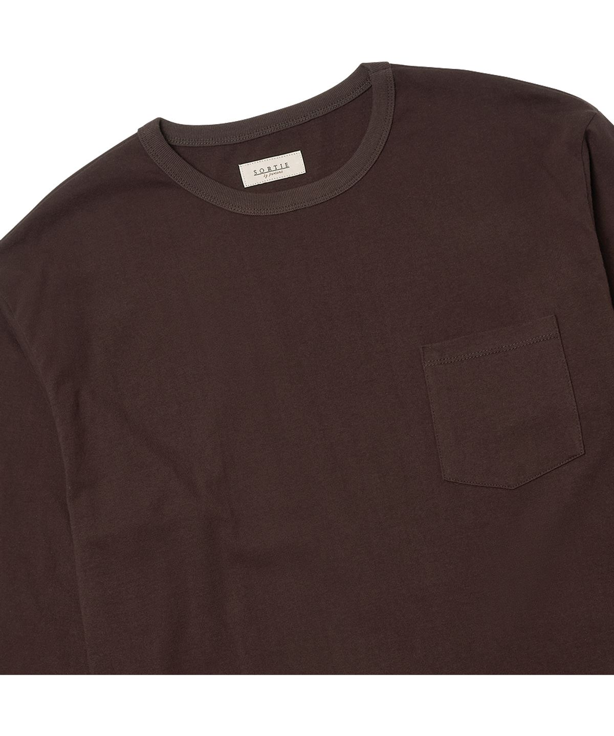 솔티(SORTIE) Essential Comfort Poket Long Sleeve (Brown)