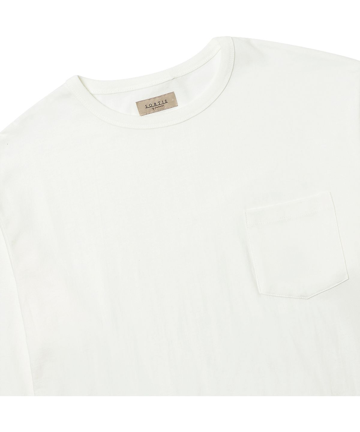 솔티(SORTIE) Essential Comfort Poket Long Sleeve (White)
