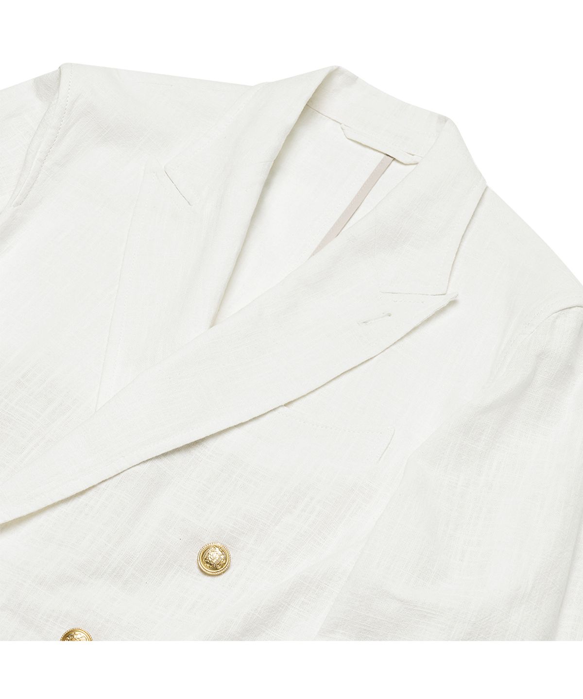 솔티(SORTIE) 6B Linen Washed Double Jacket (Ivory)