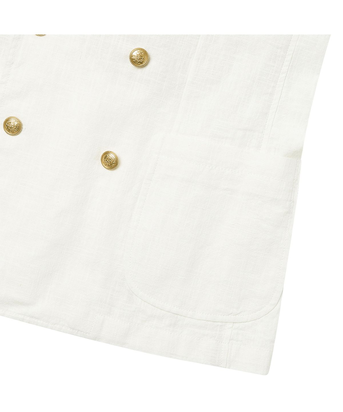 솔티(SORTIE) 6B Linen Washed Double Jacket (Ivory)