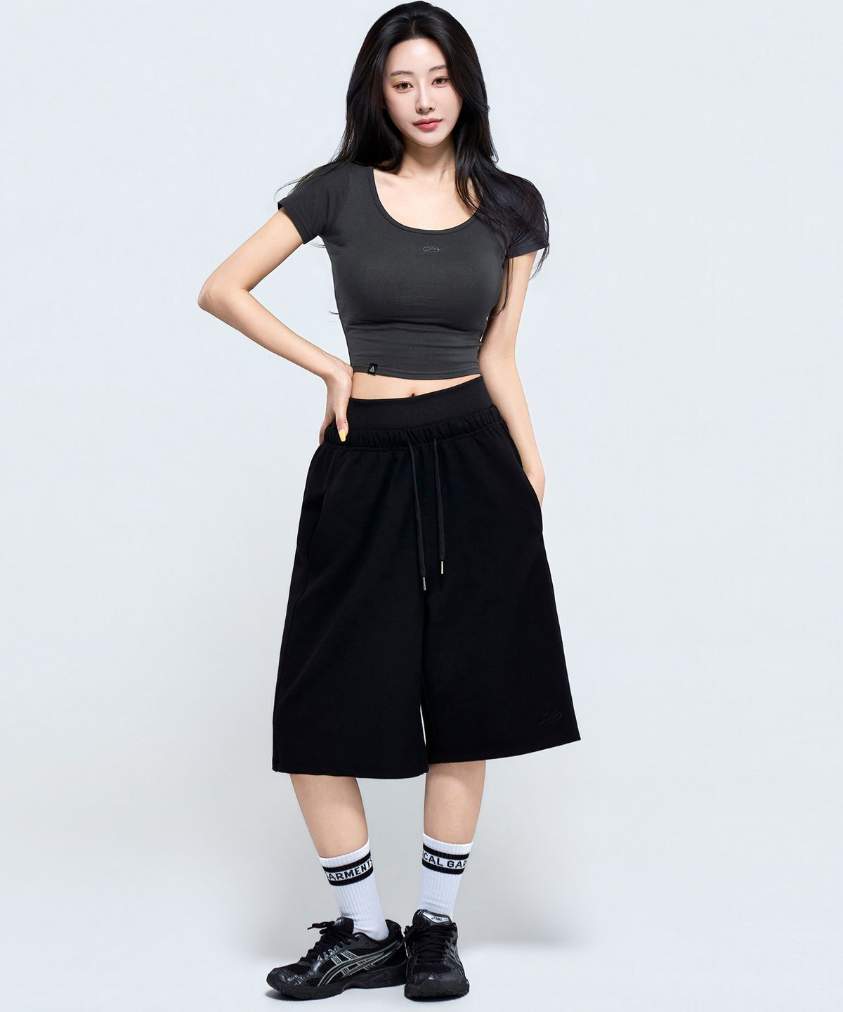 피지컬가먼츠(PHYSICAL GARMENTS) P5071 우먼 레이어드 버뮤다팬츠 [3COLOR]