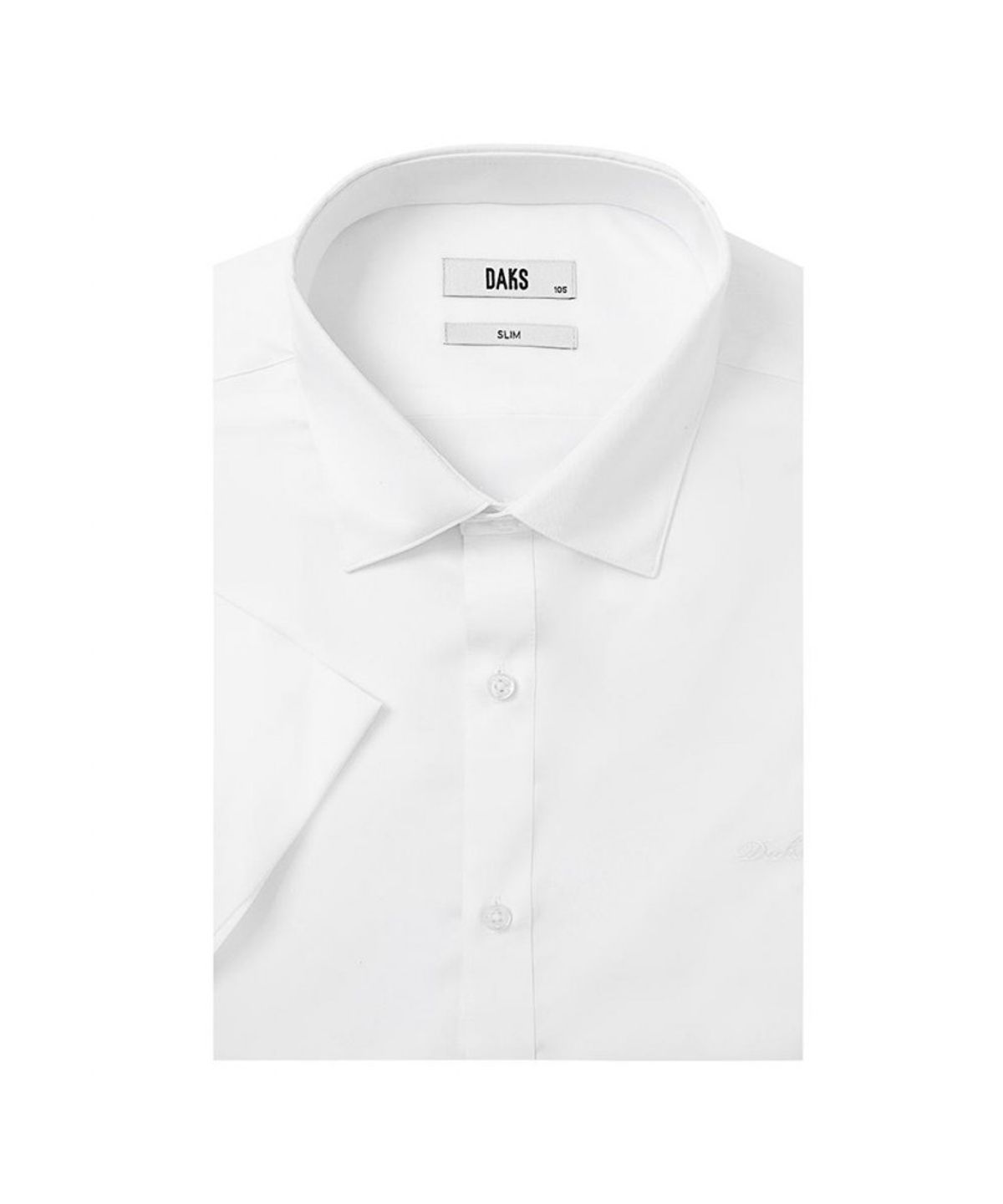 닥스셔츠(DAKS SHIRTS) 레이온혼방 이지케어 스트레치 솔리드 드레스 반팔셔츠 슬림핏_DLS2SHDS601A1