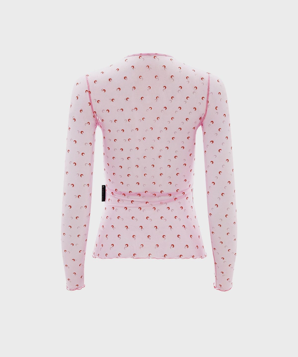 마린 세르(MARINE SERRE) (W) 플림티 문 크루넥 롱슬리브 탑 핑크 PLUMETIS MOON CREWNECK LS TOP PK30 PINK