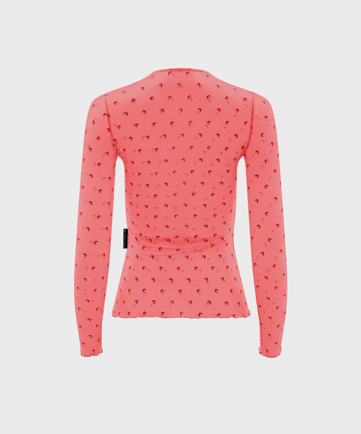 마린 세르(MARINE SERRE) (W) 플림티 문 크루넥 롱슬리브 탑 레드 PLUMETIS MOON CREWNECK LS TOP RD10 RED