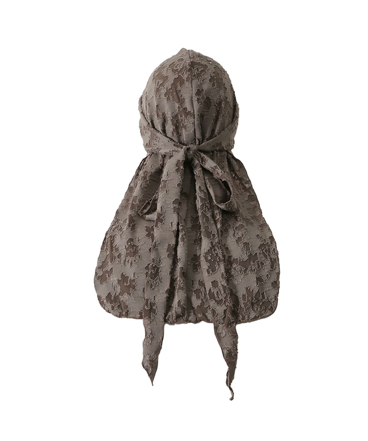 유네(YUNE) Lace Wrap Turban_[Khaki Gray]