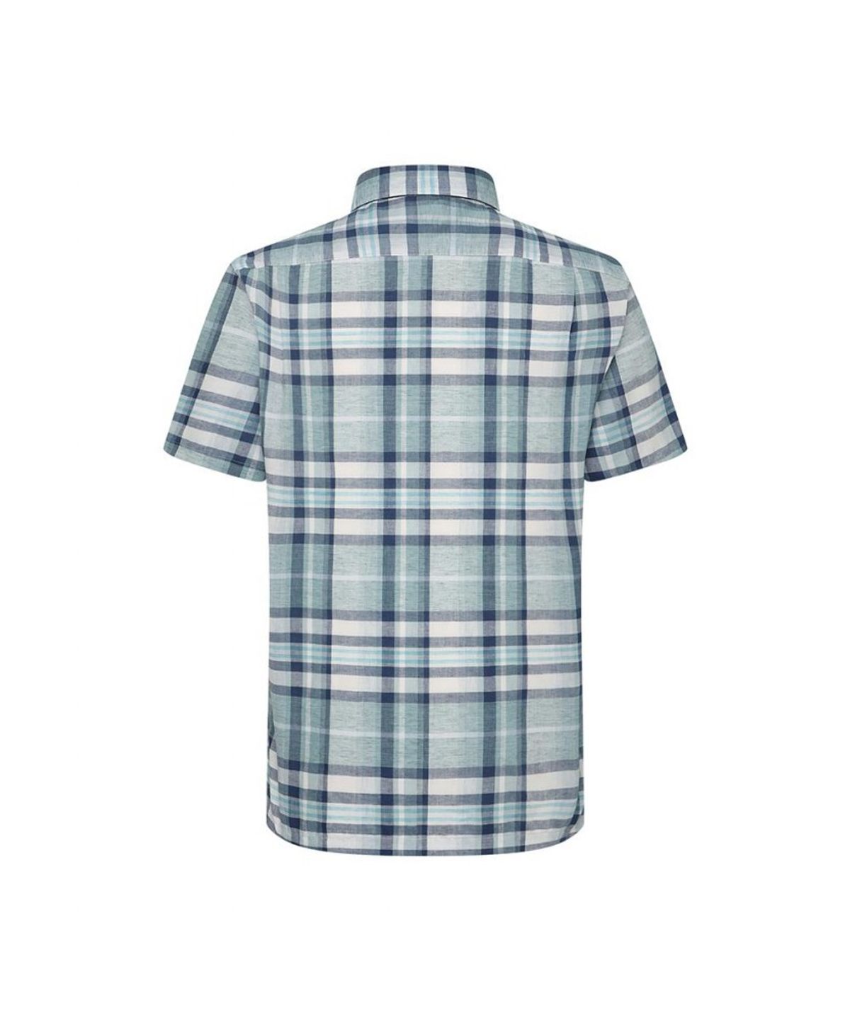 닥스셔츠(DAKS SHIRTS) 린넨혼방 미디움체크 캐주얼 반팔셔츠 레귤러핏_DLS2SHCS431E1