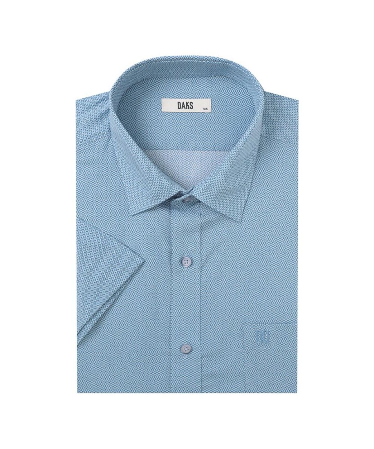 닥스셔츠(DAKS SHIRTS) 면혼방 마이크로패턴 드레스 반팔셔츠 레귤러핏_DLS2SHDS425B1