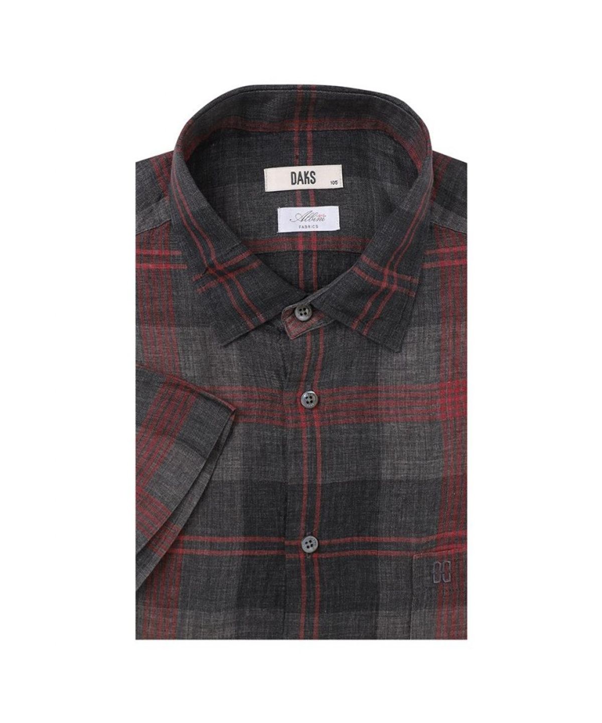 닥스셔츠(DAKS SHIRTS) 케어 린넨100 미디움체크셔츠_DMS1SHCS181G1