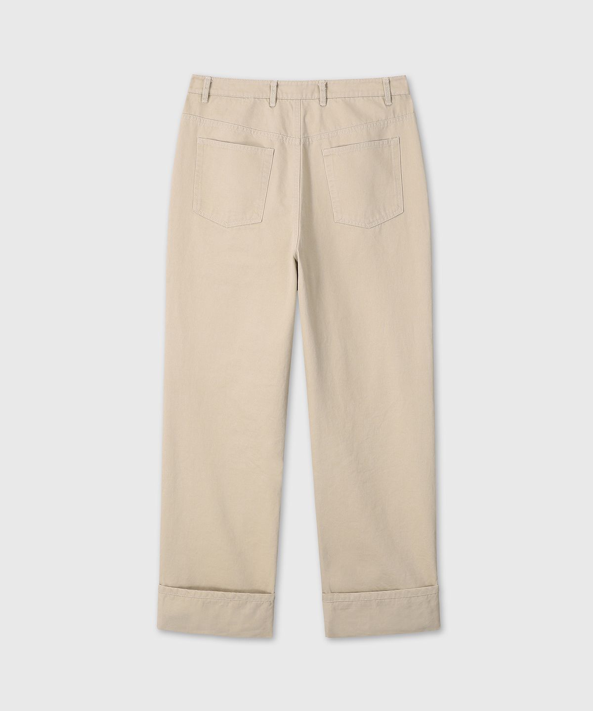 다이브인(DIVEIN) STRAIGHT TURN-UP COTTON CHINO (BEIGE)