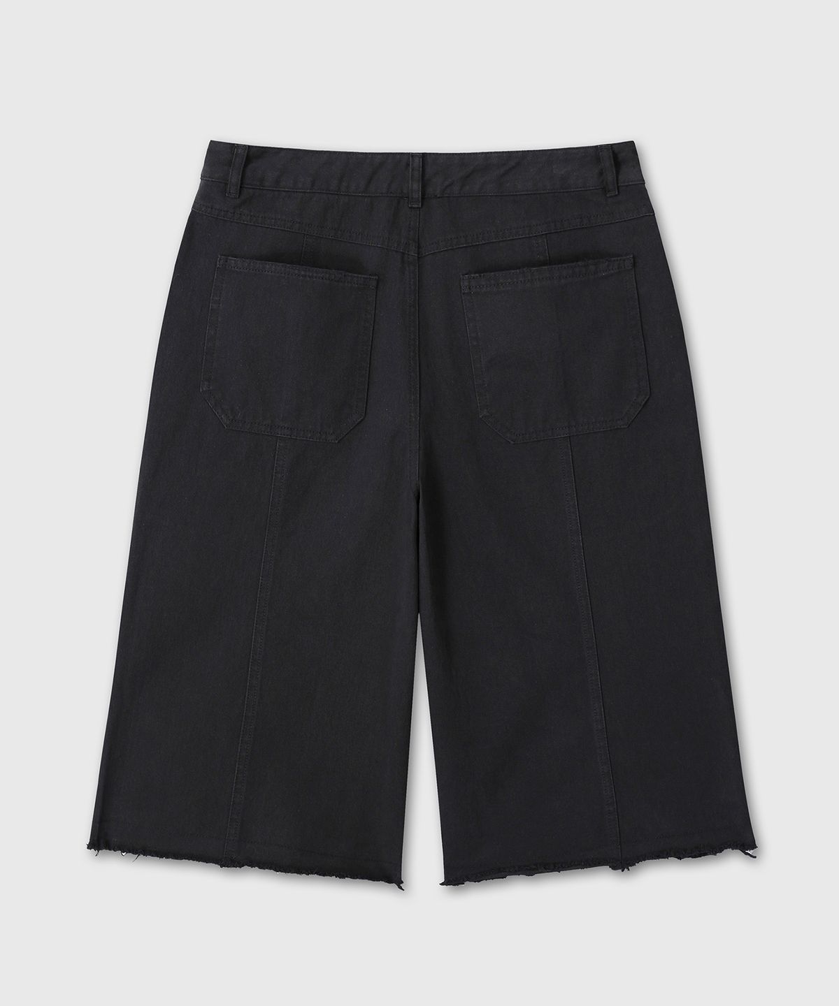 다이브인(DIVEIN) WASHED COTTON BERMUDA PANTS (BLACK)