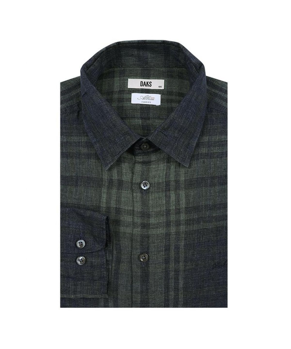 닥스셔츠(DAKS SHIRTS) 케어 린넨100 빅체크 캐주얼셔츠_DMS1SHCL181N1