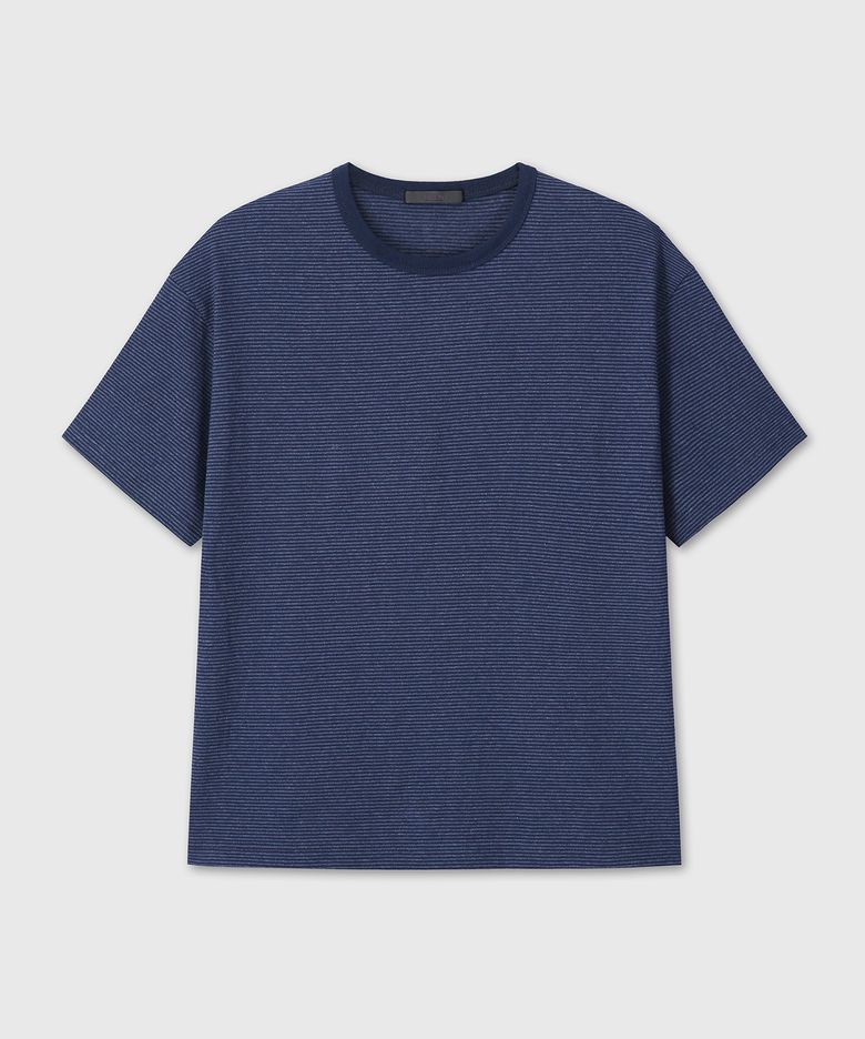 UNIFORM STRIPE T-SHIRTS (INDIGO/NAVY)