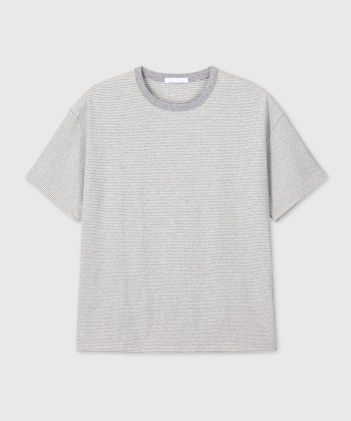 다이브인(DIVEIN) UNIFORM STRIPE T-SHIRTS (MELANGE/GRAY)