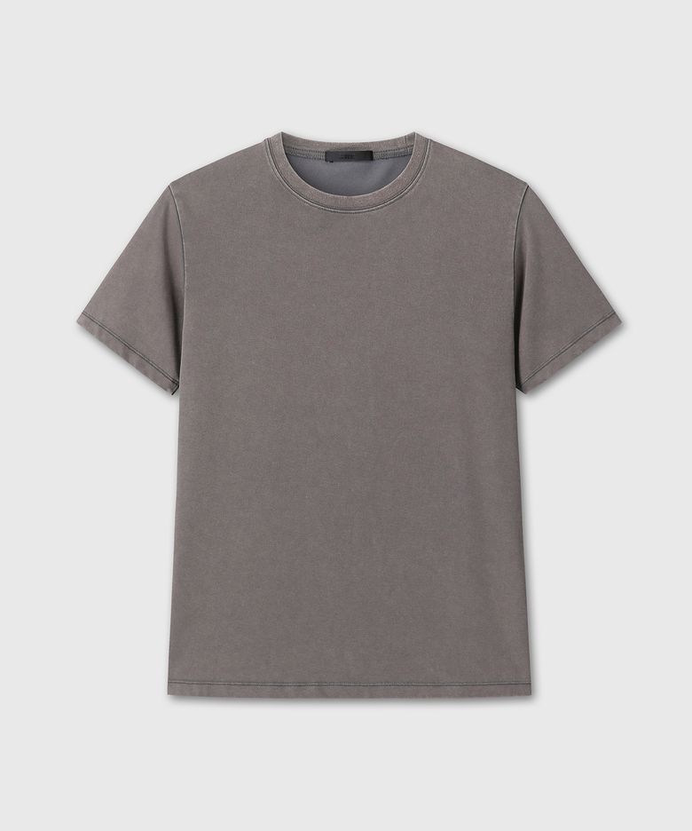 WASHED REGULAR FIT T-SHIRTS (CHARCOAL)