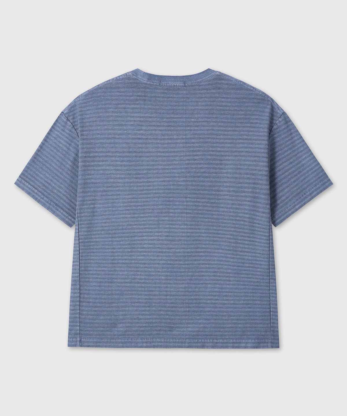 다이브인(DIVEIN) DYED STRIPE COTTON T-SHIRT (BLUE)